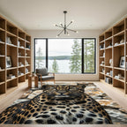 Golden Leopard Spot Aggressive Prowl Rug