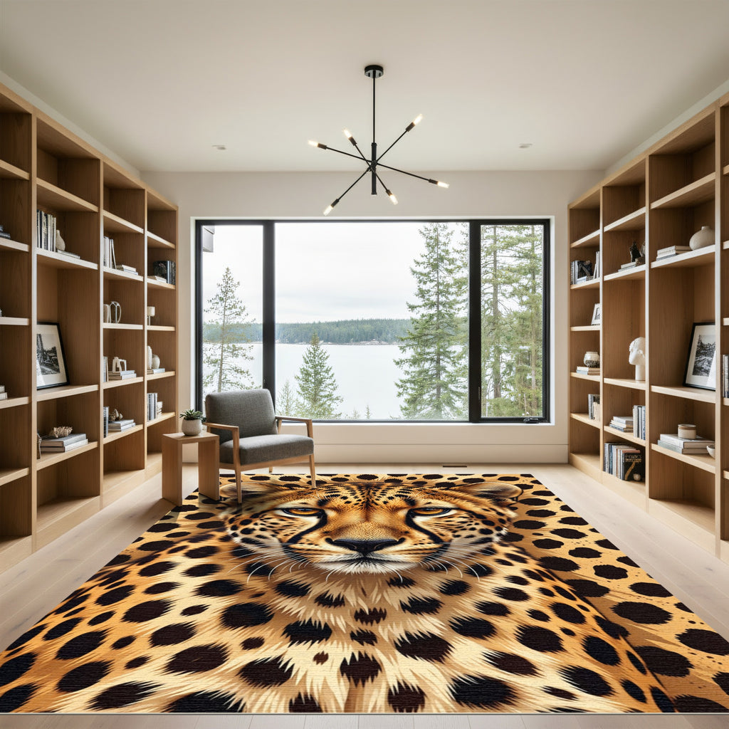 Golden Cheetah Spots Close Up Rug