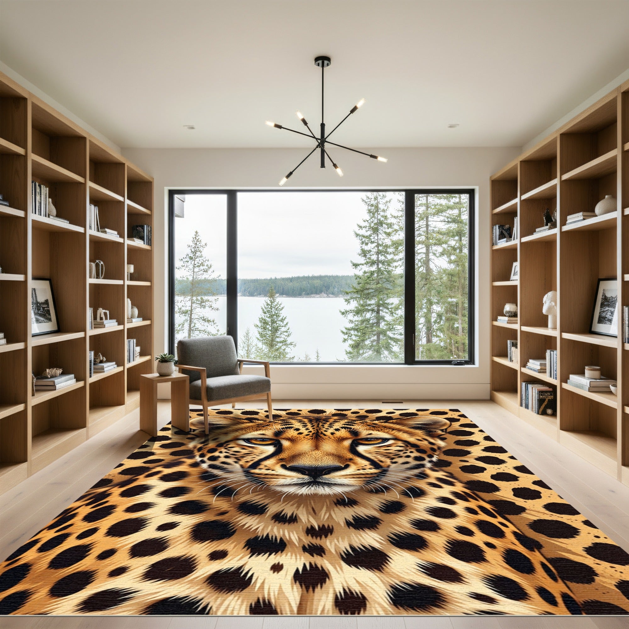Golden Cheetah Spots Close Up Rug