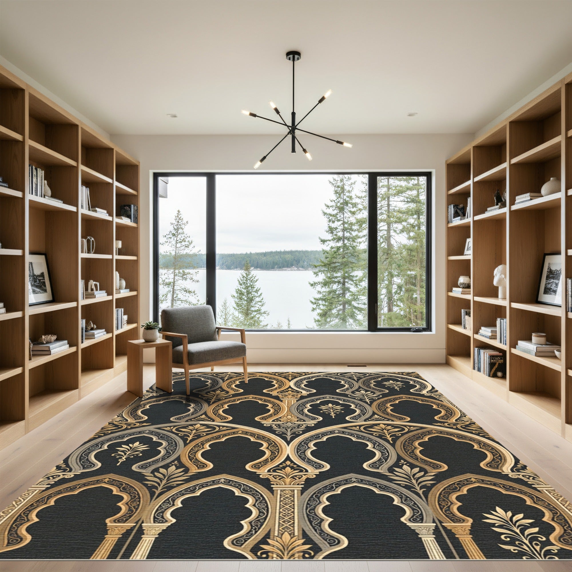 Golden Trefoil Archway Imperial Rug