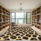 Classic Cheetah Spots Faux Fur Rug