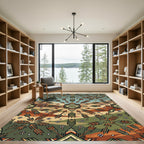 Southwestern Earthy Sage Arrow Geometric Area Rug