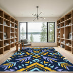 Bold Tribal Arrow Geometric Pattern Rug
