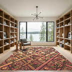 Rose Lattice Trellis Garden Rug