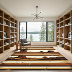 Desert Mesa Earth Tone Striped Rug