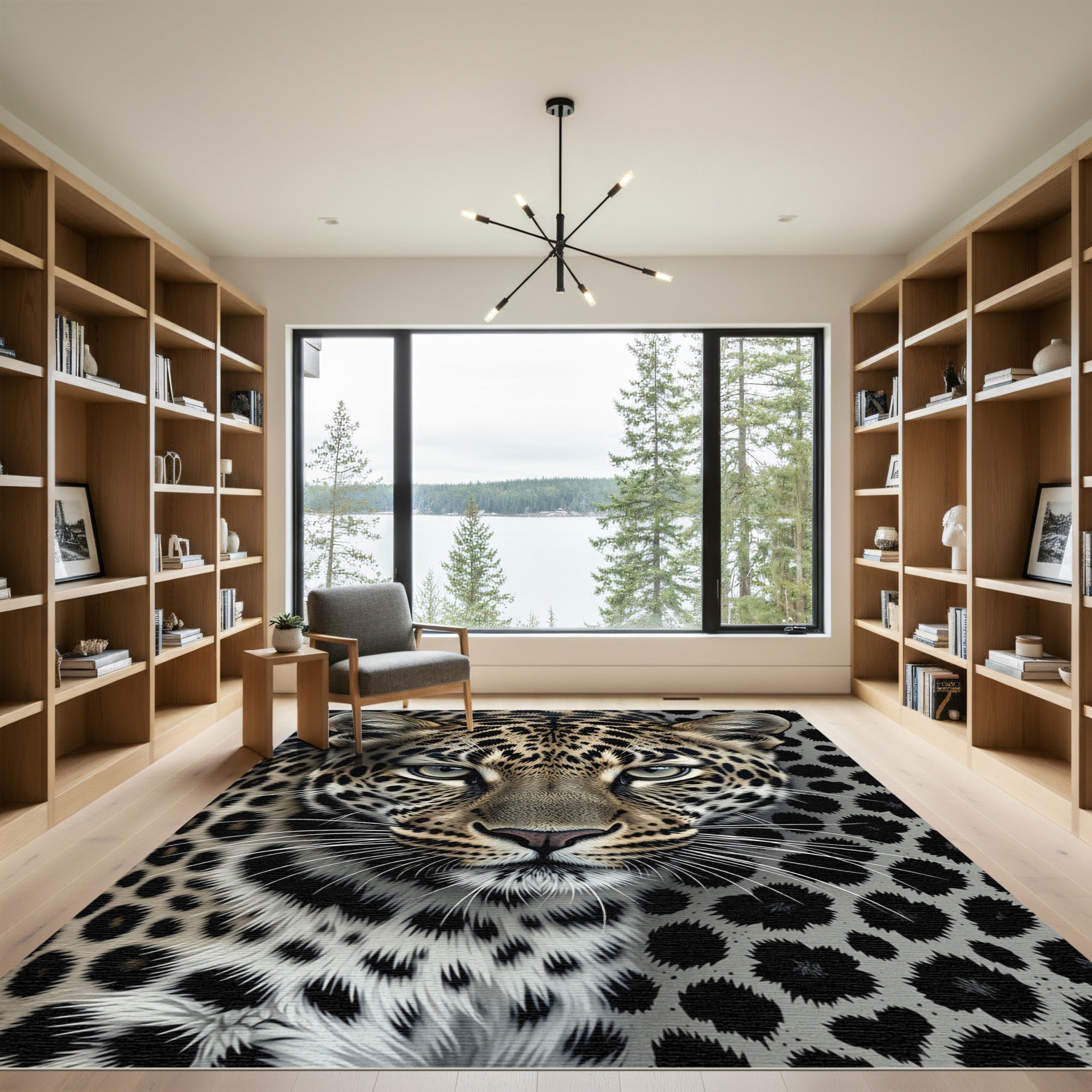 Bold Leopard Spot Wildlife Rug