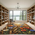 Golden Wheat Field Pop pies Cornflower Rug