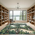 Sage Arbor Vine Botanical Illustration Rug