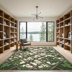 Trellis Ivy Leaf Verdant Botanical Rug
