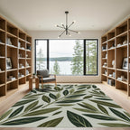 Olive Branch Foliage Arrangement Rug