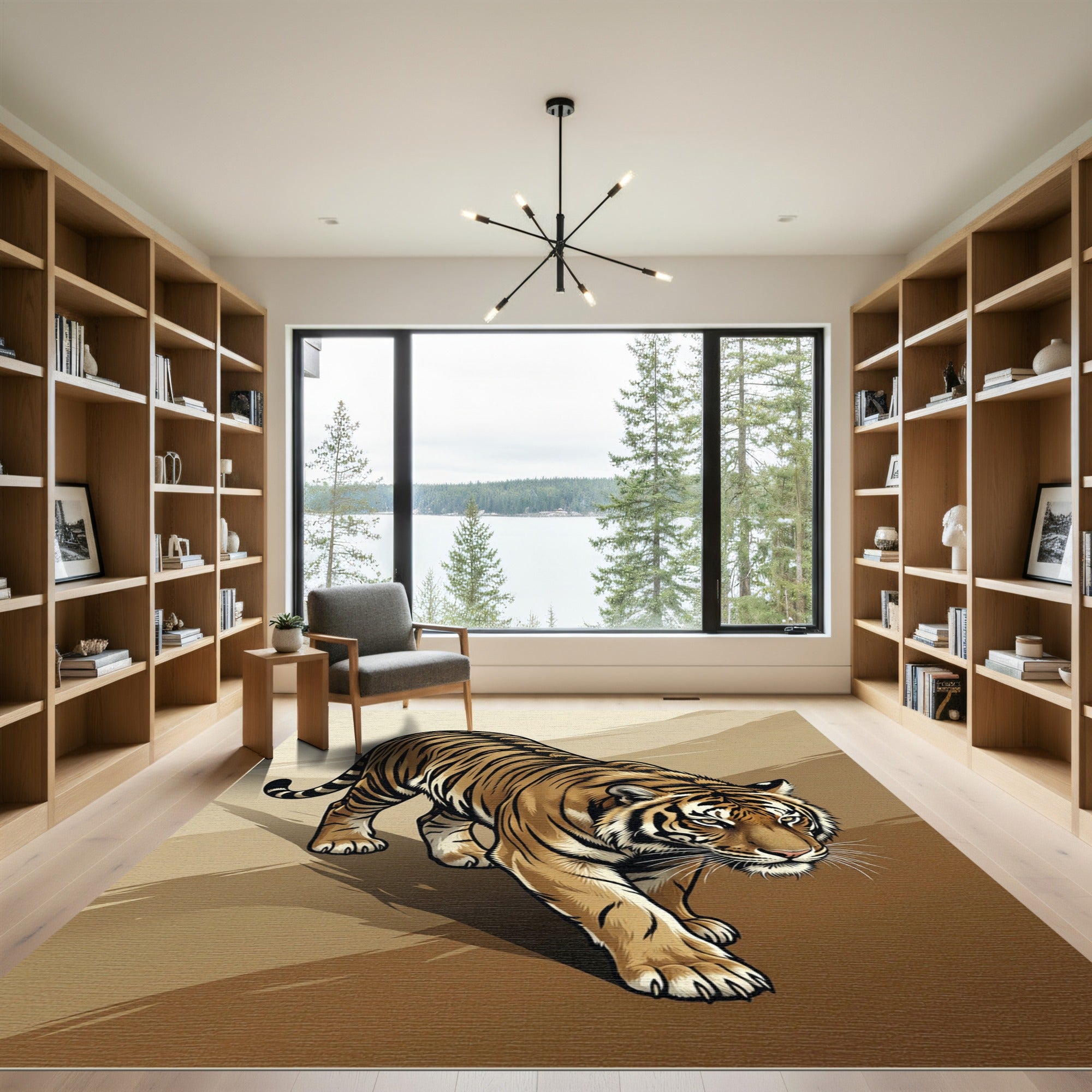 Bold Tiger Stripe Walking Rug