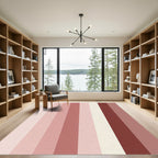 Pink Graduated Stripe Rug