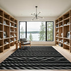 Silver Twisted Rope Collection Rug