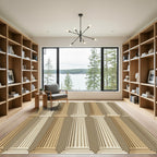 Architectural Column Beige Tone Rug