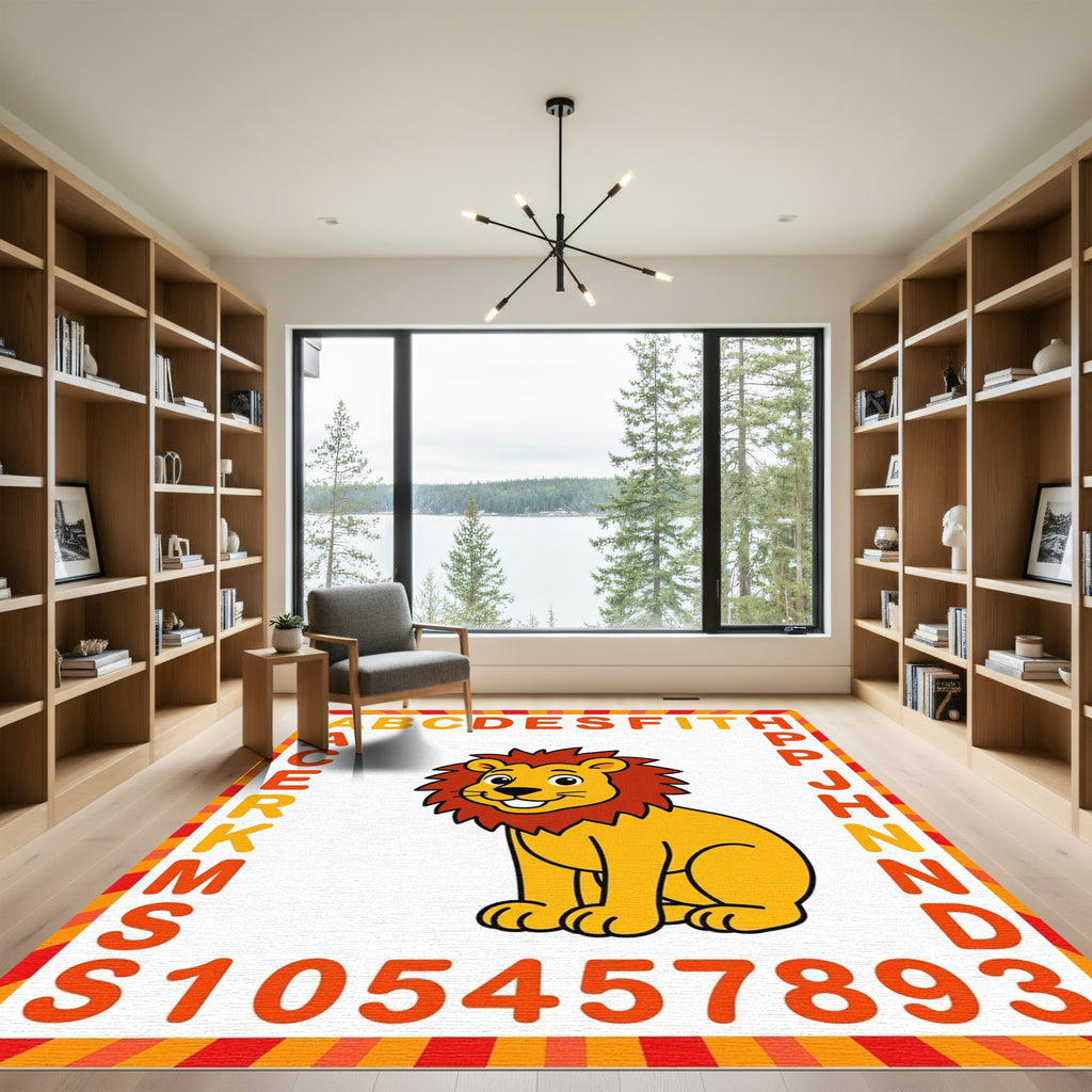 Happy Lion Alphabet Play Rug