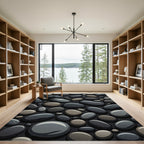 Smooth River Stone Texture Rug