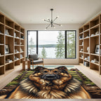 Majestic German Shepherd Farm Portrait Rug