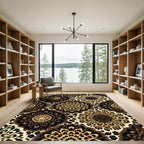 Animal Print Medallion Leopard Spotted Rug