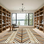 Earthy Tones Zigzag Chevron Rug