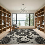 Celestial Sun Moon Star Radiance Rug