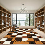 Earthy Adobe Block Architecture Rug