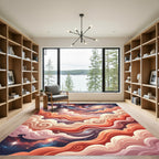 Cosmic Swirl Galaxy CloudScape Rug
