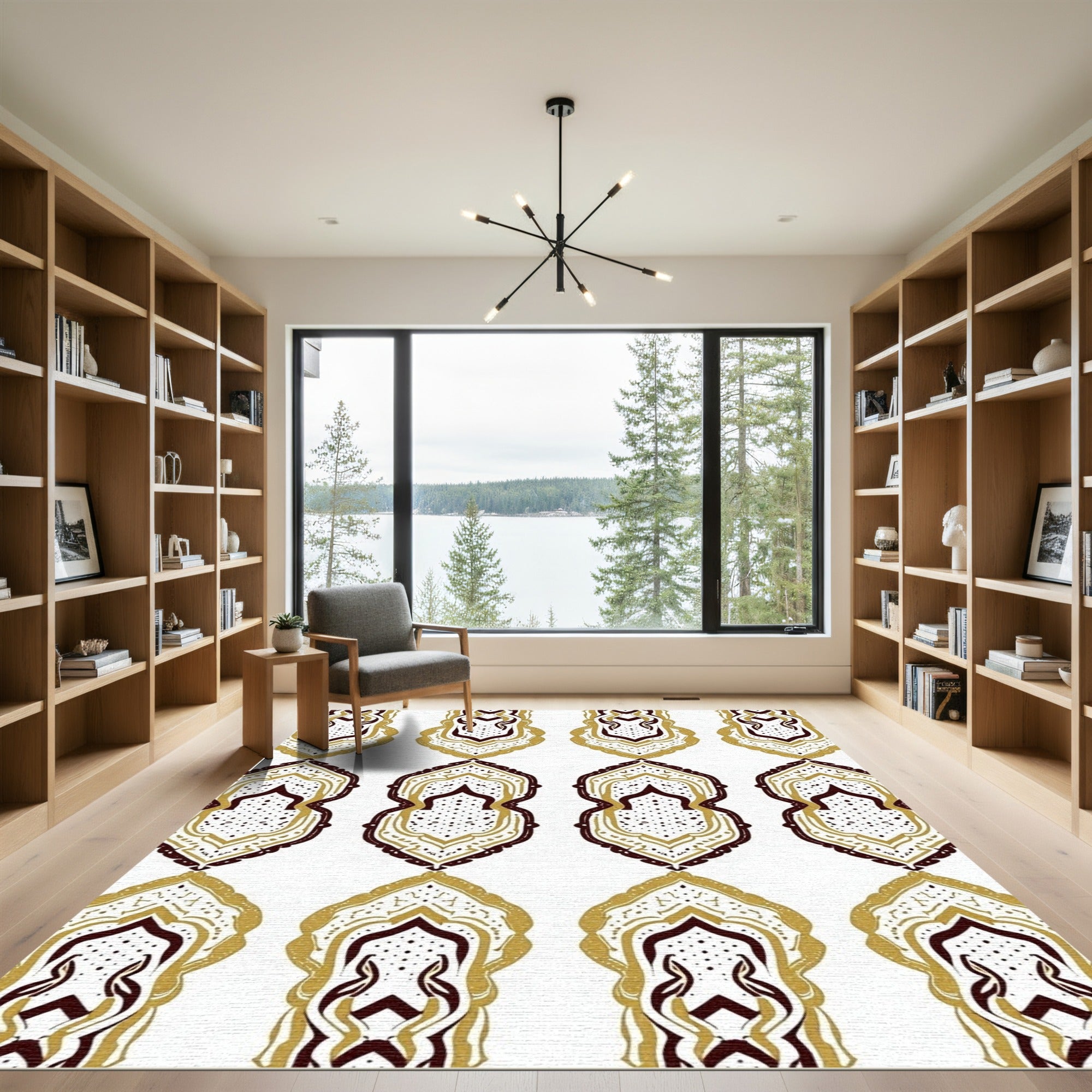 Gilded Ochre Noble Arch Array Rug