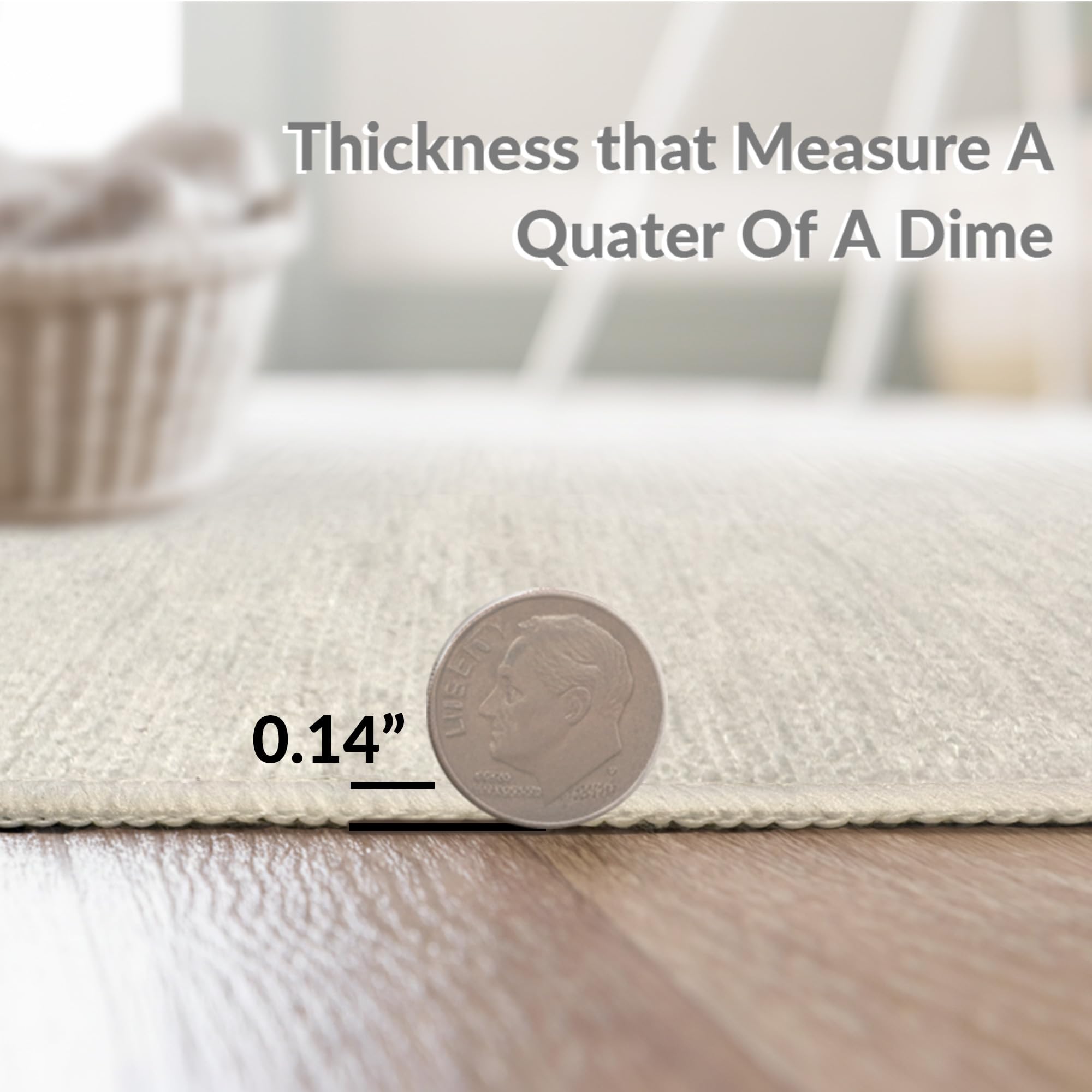 Abstract Aqua Soft Edges Pattern Rug