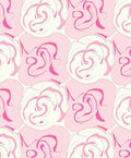 Pink Floral Swirl Pattern Rug