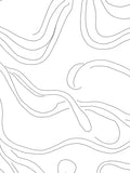 Abstract Flowing Line Art Rug