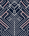 Abstract Geometric Zigzag Design Rug