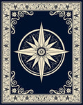 Classic Starburst Compass Design Rug