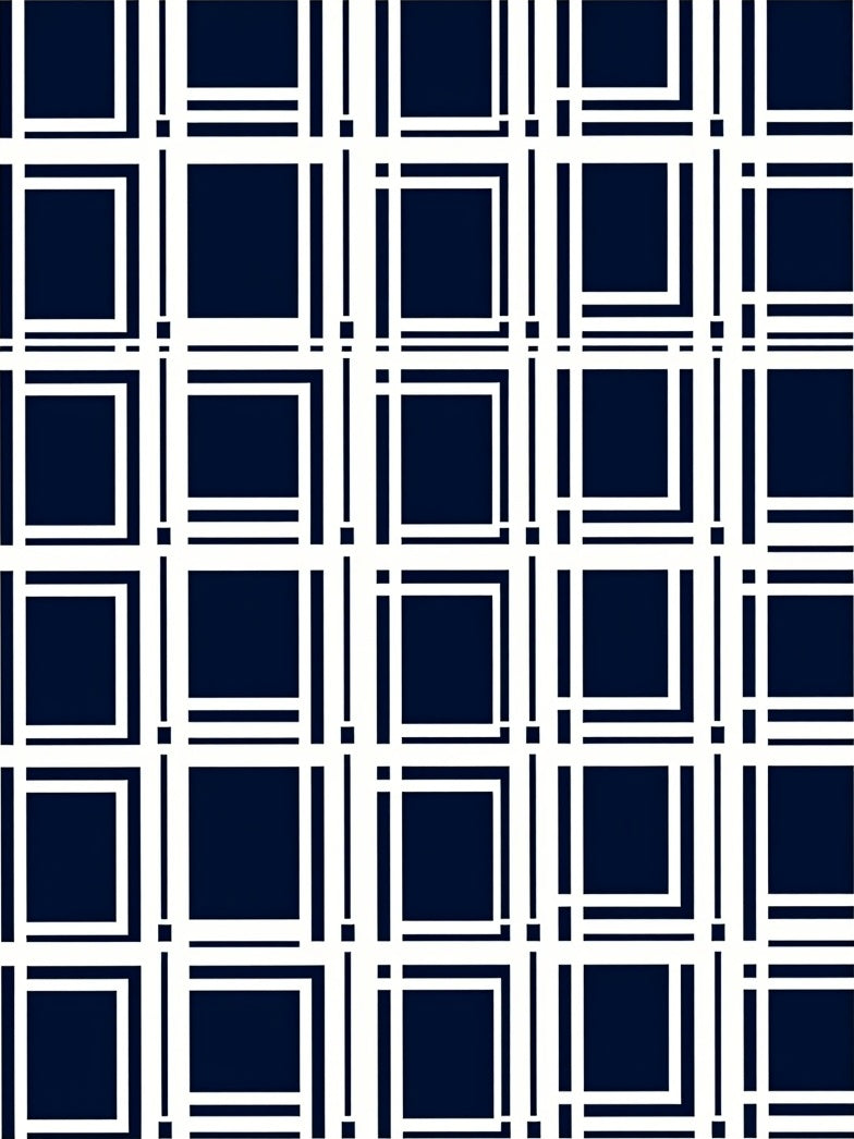 Bold Abstract Grid Pattern Rug