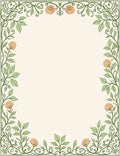 Vintage Floral Vine Botanical Design Rug
