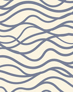 Serene Intersecting Wave Pattern Rug