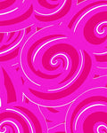 Vibrant Pink Swirl Pattern Rug