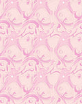 Soft Pink Swirl Abstract Pattern Rug
