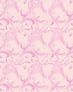 Soft Pink Swirl Abstract Pattern Rug