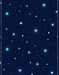 Abstract Radial Starburst Dark Blue Rug