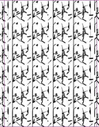 Modern Black White Abstract Figures Rug