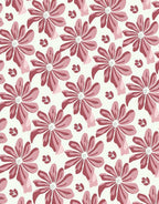 Bold Abstract Petal Botanical Pattern Rug