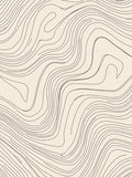 Abstract Contour Line Art Rug