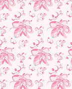 Abstract Pink Watercolor Flower Pattern Rug
