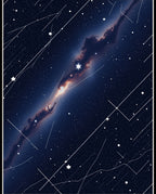 Nebula Starry Night Celestial Design Rug