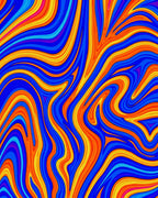 Vivid Swirls Bold Flow Pattern Rug