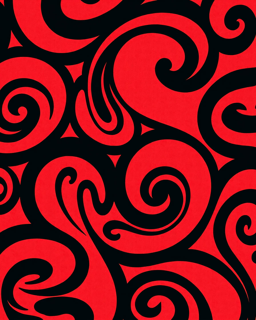 Bold Swirl Pattern Rug