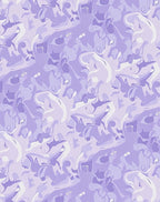 Lavender Abstract Swirl Pattern Rug