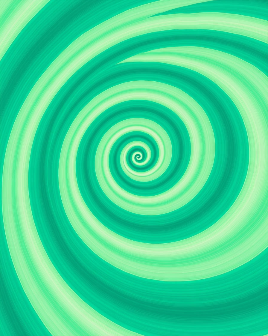 Teal Swirl Pattern Rug