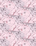 Soft Pink Whimsical Swirl Composition Rug