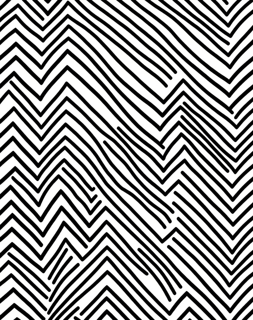 Bold Line Abstract Pattern Rug